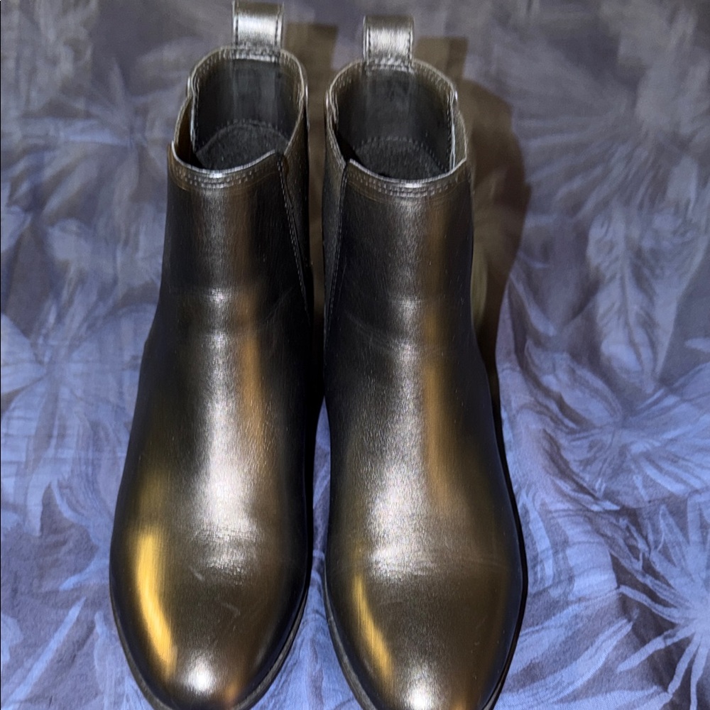 Steve Madden Silver Ankle Booties